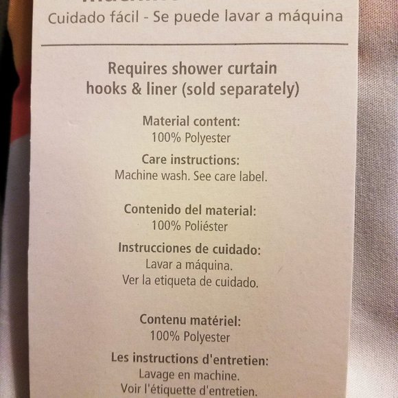 ALLURE Fabric Shower Curtain - Princess - Picture 5 of 6